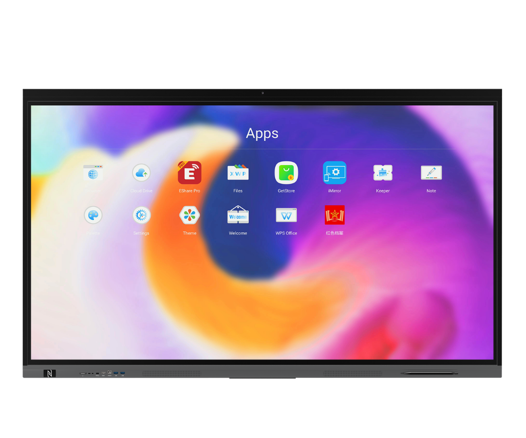 Aplicaciones integradas en pantalla interactiva